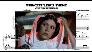 Star Wars Princess Leias Theme piano  John Williams [upl. by Feerahs]