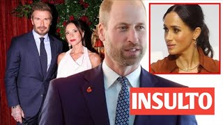 ¡DUELE Harry y Meghan molestos por el vínculo de los Beckham con el príncipe William [upl. by Sidnarb]