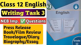 Writing Section 3 Class 12 English NEB Board Exam Important Question Answers [upl. by Brightman]