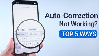 How to Fix iPhone Autocorrect Not Working Top 5 Solutions Here [upl. by Yenial]