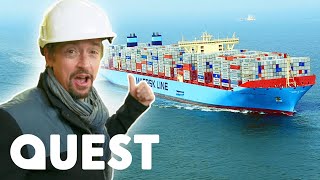 Secrets Of The Marie Maersk Container Ship  Richard Hammond’s Big [upl. by Mccowyn925]