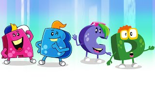 Alphabet A B C D  Learn English Alphabet  ABC Monsters  Cartoons for Kids [upl. by Merriott396]