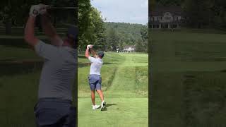 brysondechambeau flushing one off the tee 🔥 livgolf shorts [upl. by Tyoh]