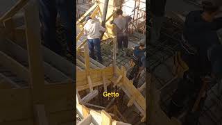 Getto della scalinata parte 1 tammacostruzioni construction calcestruzzo carpenteriaedile [upl. by Lavicrep]