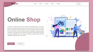 How to Make A Online Shop Website Using  HTML amp CSS [upl. by Ketchan]