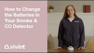 How to Change the Batteries in Your Smoke amp CO Detector  Vivint Tips amp Tricks [upl. by Fair]