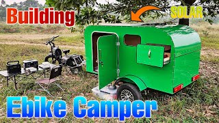 I Building a Ebike Camper Trailer Mini  Ebike MobiHome  Detailed Build [upl. by Vedi]