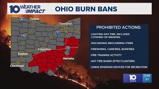 Ohio fire marshal bans open burning for 2 dozen counties around the state due to drought [upl. by Fry]