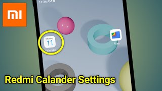 Redmi Calendar Settings  Redmi Mobile Calendar Settings  Mi Calendar Not Showing Holidays [upl. by Norma]