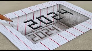 3d 2024 drawing on paper for beginners [upl. by Eesyak]