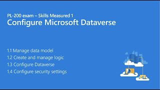 PL200 1Configure Microsoft Dataverse [upl. by Anelav]