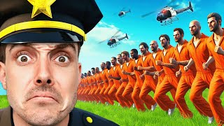 1 Cop vs 100 Escaped Prisoners in GTA [upl. by Chang596]