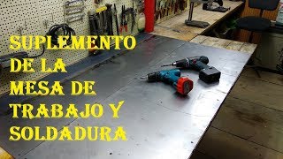 Mi taller de bricolaje  10 Como hacer mesa para soldar [upl. by Jobe482]