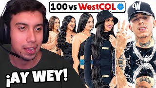 Reaccion a WESTCOL VS 100 MUJERES  Parte 12 [upl. by Sairahcaz]