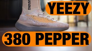 YEEZY 380 PEPPER REVIEW AND ON FEET [upl. by Ahtiekahs]