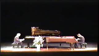 Coplands Hoedown for two Pianos Played by Shaun Manley and Eric Bell in 2001 Age 18 [upl. by Newra]