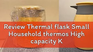 Review Thermal flask Small Household thermos High capacity Kettle Glass liner Insulation pot Thermo [upl. by Nodanrb]