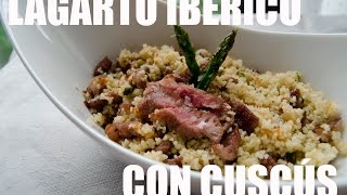 LAGARTO IBÉRICO CON CUSCÚS RECETA GRABADA CON UNA GOPRO [upl. by Kiraa]