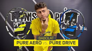 Diferencias entre la Babolat PURE AERO y la PURE DRIVE  TennisPoint [upl. by Alludba]