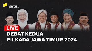 LIVE Debat Kedua Pilkada Jawa Timur 2024  Narasi Daily [upl. by Vivl]