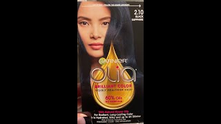 Garnier Olia Brilliant Color Black Sapphire  Nina Gilhousen [upl. by Wenoa293]