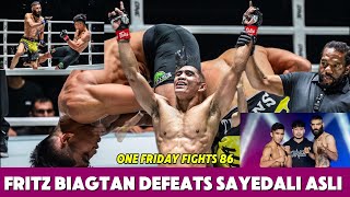 Fritz Biagtan Defeats Sayedali Asli in Epic Battle at ONE Friday Fights 86 [upl. by Sinylg]