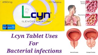 Lcyn Tablet Uses in Urdu Hindi  Levofloxacin  Lycn 250 mg [upl. by Llerut224]