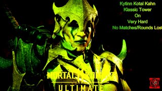 Mortal Kombat 11 Ultimate  Kytinn Kotal Kahn Klassic Tower On Very Hard No MatchesRounds Lost [upl. by Hylan806]