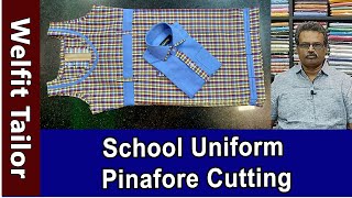 School Uniform Pinafore Cutting Detailly Explained in Tamil  Welfit Tailor [upl. by Ztirf]