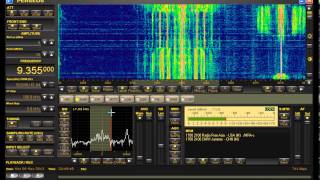 Firedrake turns into CNR1 echo jammer against Radio Free Asia 9355 kHz AM 06052013 2040z [upl. by Annaigroeg117]