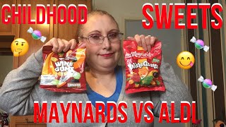 Taste Testing Wine Gums Maynards vs Aldi [upl. by Anyrtak486]