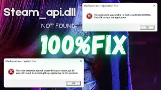 How To Fix Steamapidll Was Not Found System Error IN ANY PC GAME 2024  100 Solution [upl. by Auhsohey]