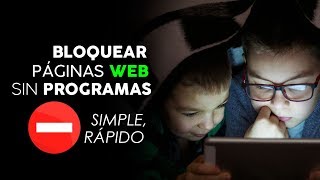 Cómo bloquear paginas web sin programas  método host [upl. by Alemac]