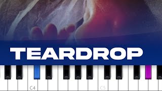 Massive Attack  Teardrop piano tutorial [upl. by Eph]