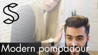 Modern Pompadour  Mens hairstyle trends [upl. by Tamas]