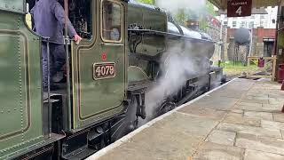 Pendennis Castle Departs Bury Platform 4 A Steam Train Spectacle [upl. by Thistle]