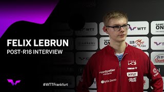 Felix Lebrun PostRound of 16 Interview  WTTFrankfurt 2024 [upl. by Ahsropal]