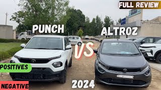 Punch vs altroz full comparison 2024 🔥  Tata punch vs Tata altroz review [upl. by Eiramnaej270]