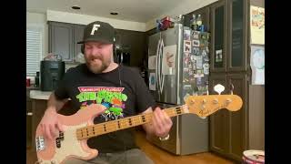 Frenzal Rhomb  quotLaneway Davequot bass cover [upl. by Airtemak]