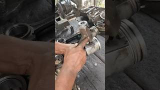 Engine piston pistons repairing rings crankshaft tractorengine autoworkshop [upl. by Ehcrop]