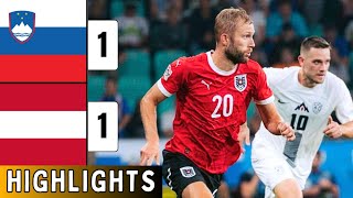 Slovenia vs Austria 11 EXTENDED HIGHLIGHTS  UEFA Nations League 2024 [upl. by Asaph628]