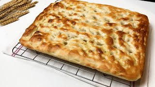 FOCACCIA GENOVESE  Senza impastare Ricetta Facile e Veloce [upl. by Bubalo449]