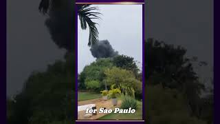 Large passenger plane crashes in Brazil [upl. by Wassyngton]