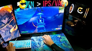 ENGANARAM sua PERCEPÇÃO sobre MONITORES  TN é PIOR que IPSVA 144hz240hz280hz360hz Fortnite [upl. by Leroy692]