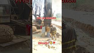 PHC pile installation foundation construction shorts [upl. by Acina110]