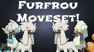 Furfrou Pokemon XY Moveset  Winter Coat [upl. by Wrdna]