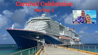 Carnival Celebration Eastern Caribbean Sea Day 2 [upl. by Rockwell]