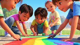 Rainbow World 🌈  A Colorful Song Full of Joy and Fun 🎶 KidsSongs BabySongs FunForKids [upl. by Havens177]