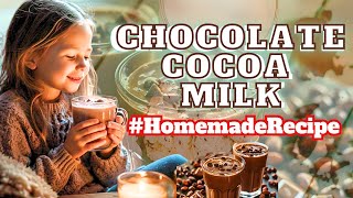 Warm Up Your Evening Make Irresistible Chocolate Cocoa Milk at Home  Full Recipe [upl. by Lluj]