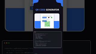 Html mini project  QR code generator website  shorts [upl. by Natsirt]